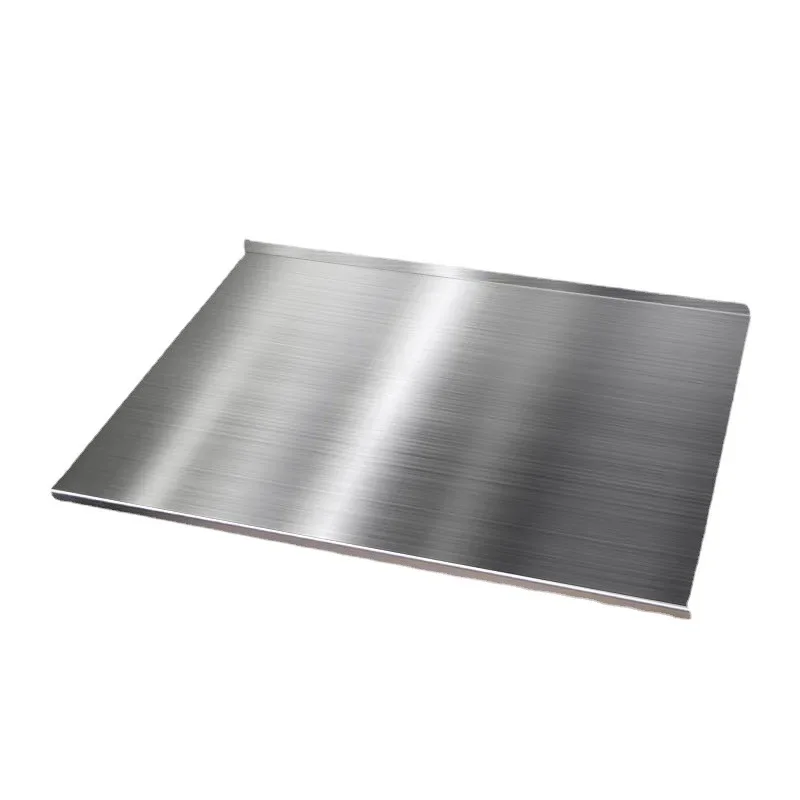 

Stainless Steel Cutting Board With Lip Home Pizza Food Chopping Board Pastry Baking Board Countertop Protector Kitchen Gadget