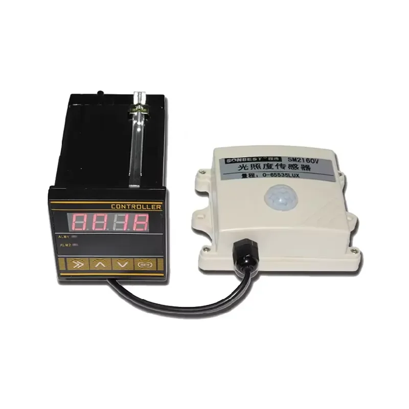 Modern LED Display Light Intensity Controller 10A 250V RS485 Communication 0~65535LUX Range 10LUX Resolution