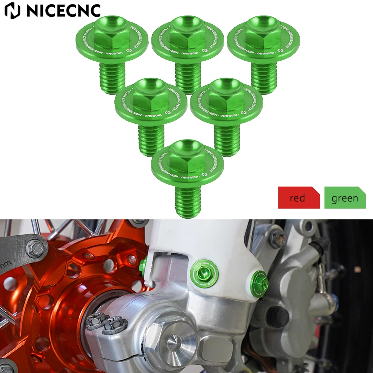 

NICECNC For Kawasaki KLX250 D-TRACKER 1998-2020 KX450 KLX300R KX 250 450 KLX450R 2020-2022 KX 250F 450F Front Fork Bolts Cap Kit