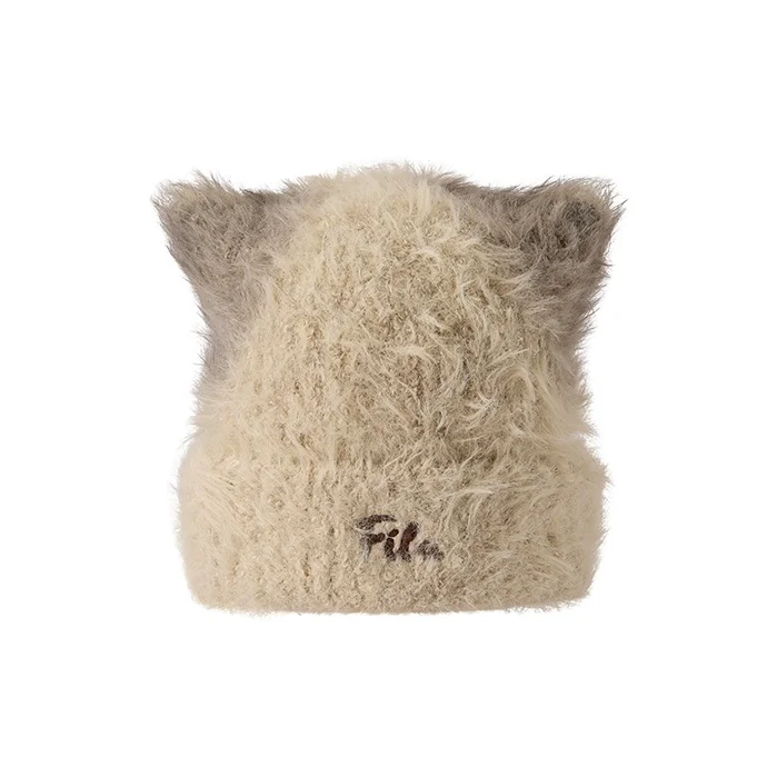 FILA FUSION Acrylic, Polyamide, Sheep Wool Beanies Women's Autumn Leaves Khaki T13W542202FDK