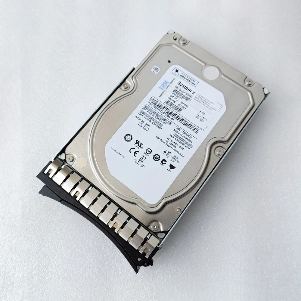 

For IBM Server Hard Disk X3650M4 M5 90Y8567 90Y8568 90Y8571 1T 7.2K SAS 3.5"