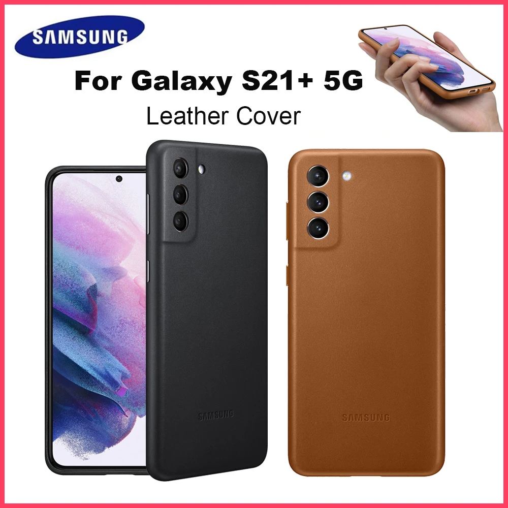 

Оригинальный кожаный чехол для Samsung Galaxy S21 + 5G Galaxy S21Plus, защитный чехол из натуральной кожи EF-VG996