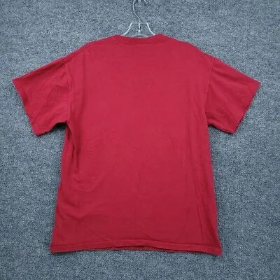 ألاباما قرمزي المد تي شيرت رجالي M متوسطة علامة السلام كرة القدم الأحمر 100% القطن قصير الأكمام للجنسين موضة عادية فضفاض تي شيرت