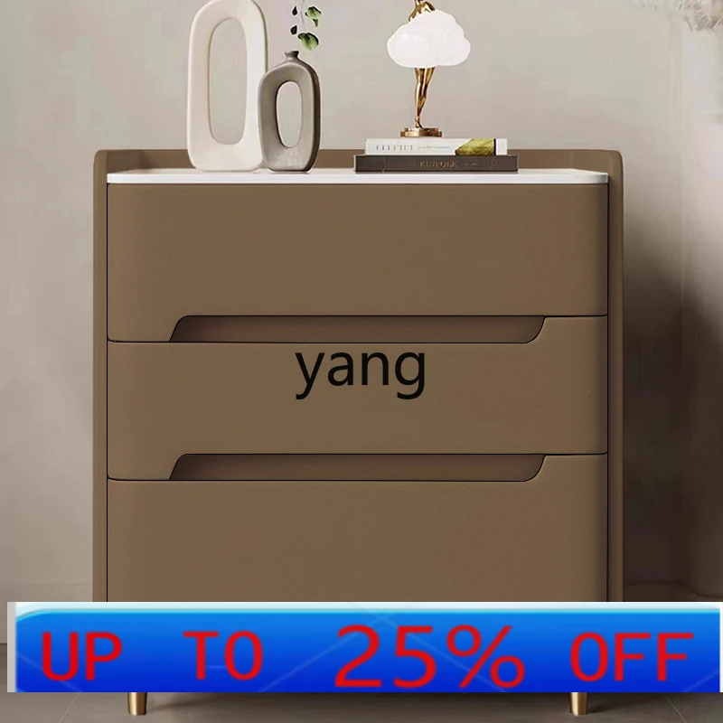 

LMM solid wood light luxury bedside table modern solid wood storage cabinet simple bedroom bedside table