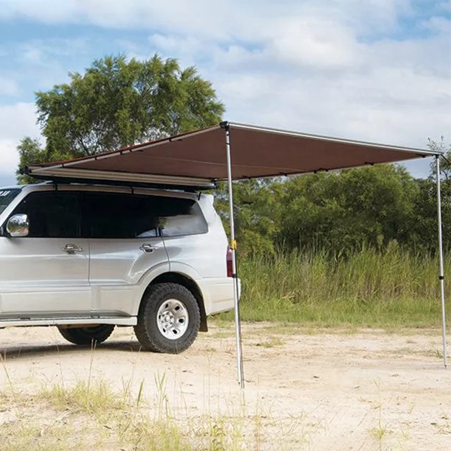 Easy instant sun shelter road Aluminum frame 4x4 car side awing and extension with waterproof fabric