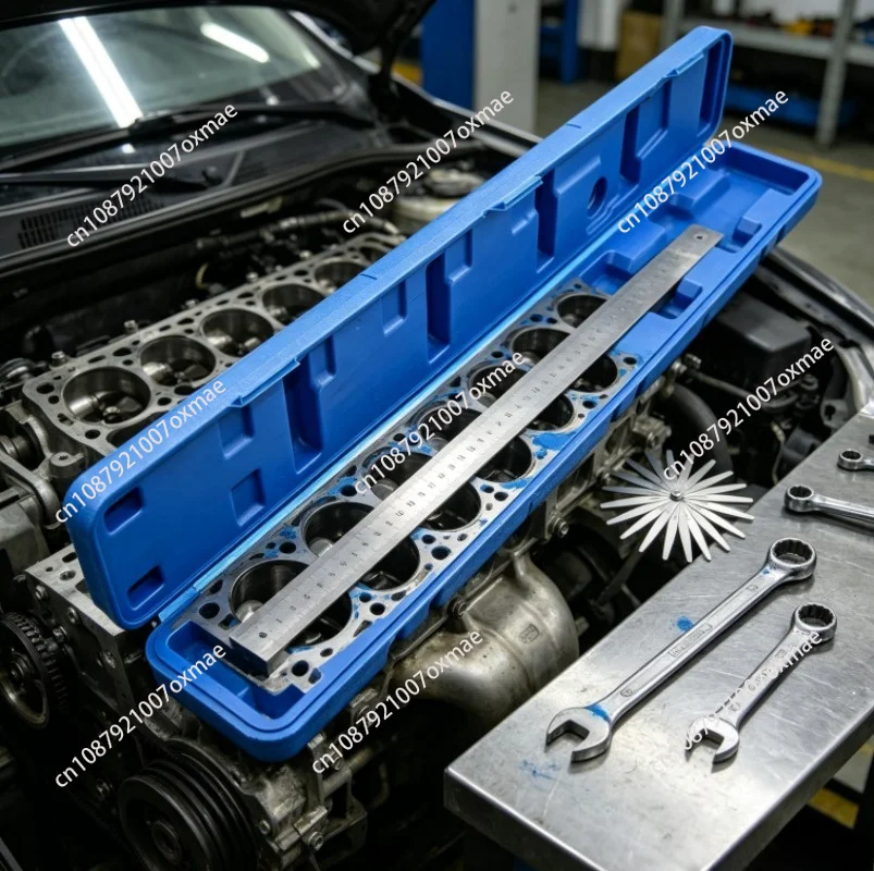 Automobile Engine Cylinder Head Plane Ruler Flatness Measuring Tool for Middle Cylinder Blue Dot Grinding