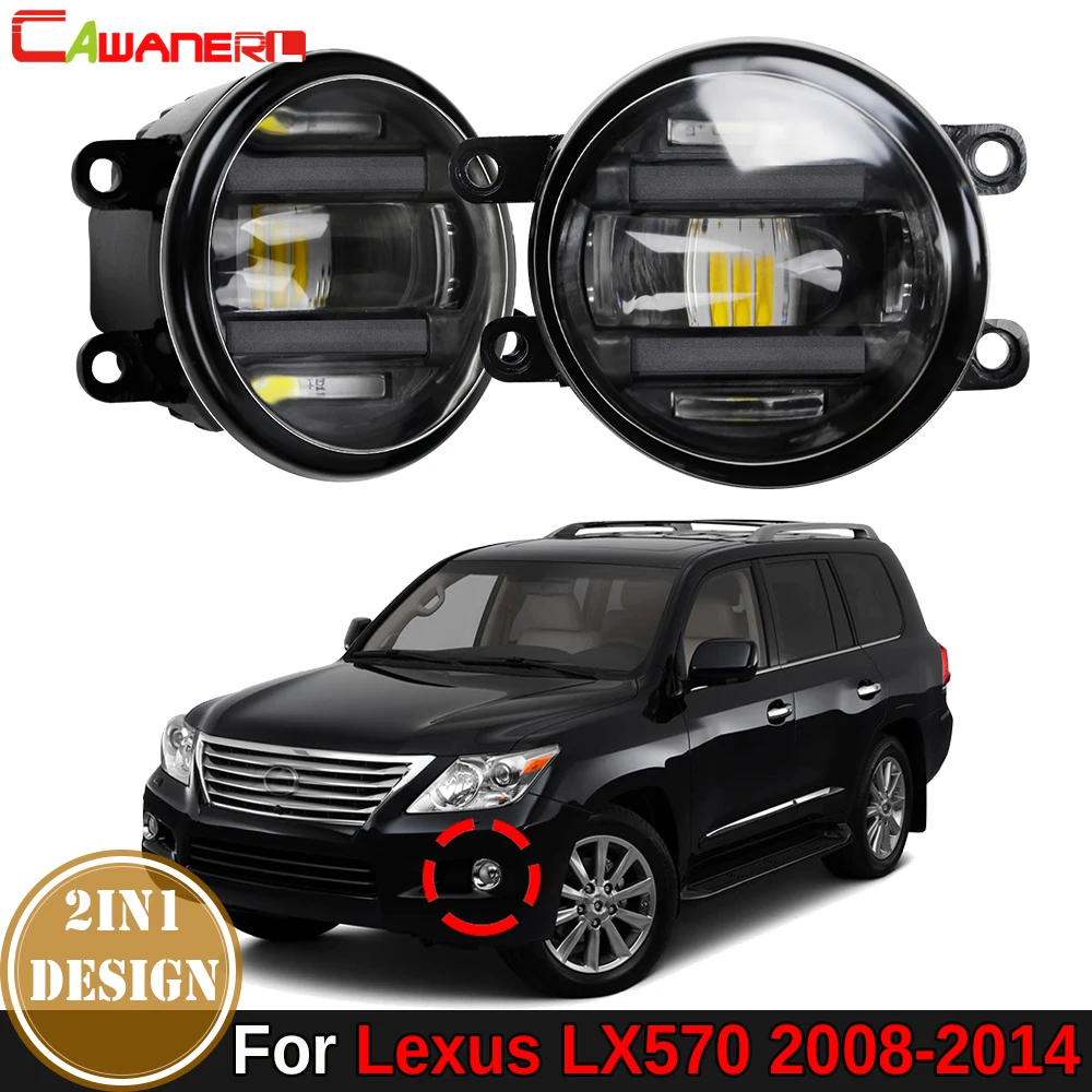 

2 Pieces Car Front Bumper LED Lens Fog Light DRL Daytime Running Lamp Styling For Lexus LX570 2008 2009 2010 2011 2012 2013 2014