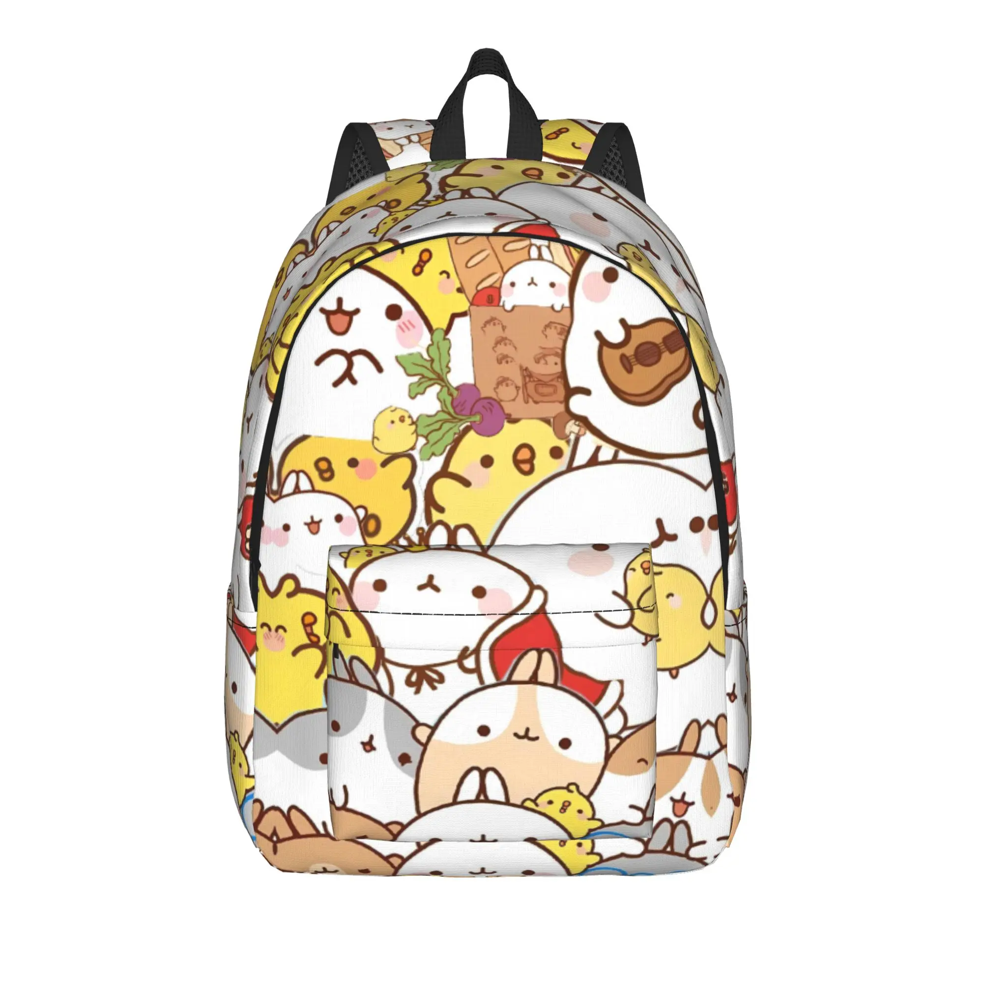 Molang Cartoon Backpack  Workout Backpacks Girl High Quality Print School Bags Aesthetic Rucksack