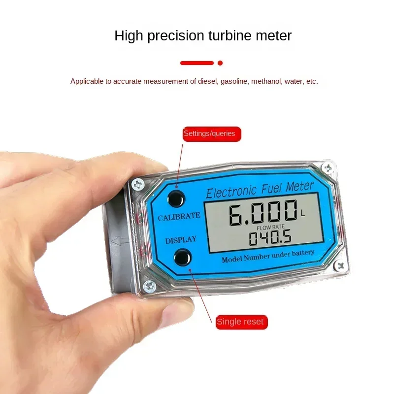 1-inch 1.5-inch 2-inch stainless steel vortex flowmeter, diesel gasoline methanol water aluminum alloy electronic meter