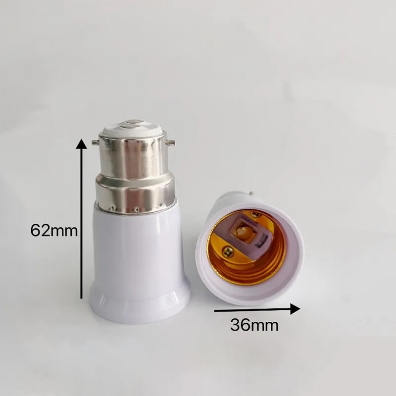 B22 TO E27 Adapter Screw Bulb Adapter Converter Led Lamp Holder Conversion Bulb Base Lighting Accessories C2