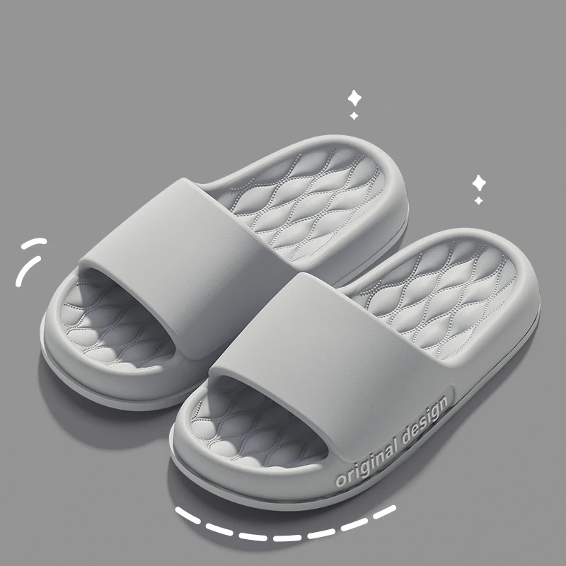 Gacimy Summer New Slippers For Men Women Outdoor Non-slip Beach Sandals Soft Comfortable EVA Platform Slippers Home Bath Slides