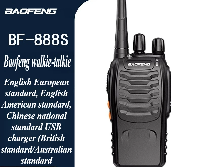 Baofeng BF888S  High Power Long Range Handheld TwoWay Radio Portable Walkie Talkie for Commercial and Outdoor Use Communication