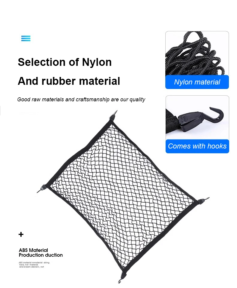 Car Mesh Elastic Nylon Rear Back Cargo Trunk Storage Organizer Luggage Net Holder For Porsche Cayenne Panamera Macan All Series