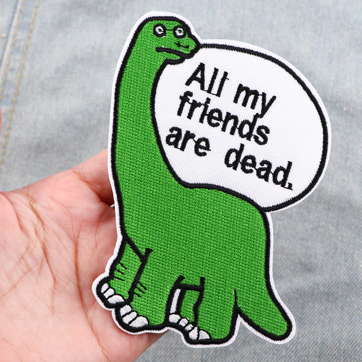 Patch de broderie de dinosaure, dessin animé, fer sur patchs pour vêtements, patchs thermoadhésifs pour vestes, couture, accessoires autocollants faciles à poser