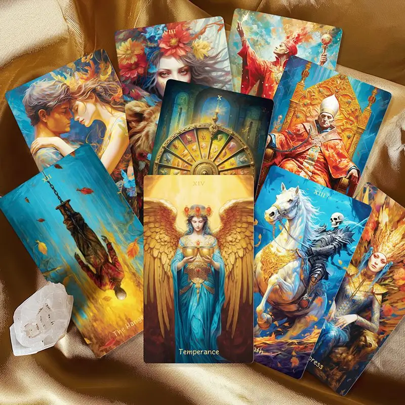 Original Genuine Board Game Card Kingdom of Light Tarot Classic Card Roca Vettet 78 Matte Entry-level Divination Games for Kids