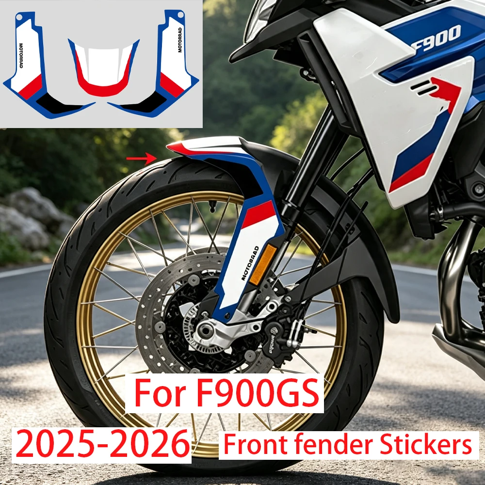 For BMW F 900GS Accessories Front fender Stickers 2025-2026 F900GS Motorcycle Waterproof Sticker Decoration Decals Pattern