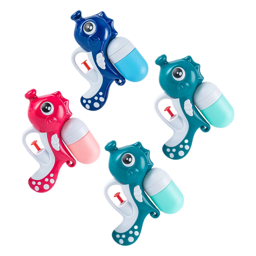 

4 Pcs Seahorse Water Toy Rope Decorate Bathroom Playthings Plastic Children Accessory