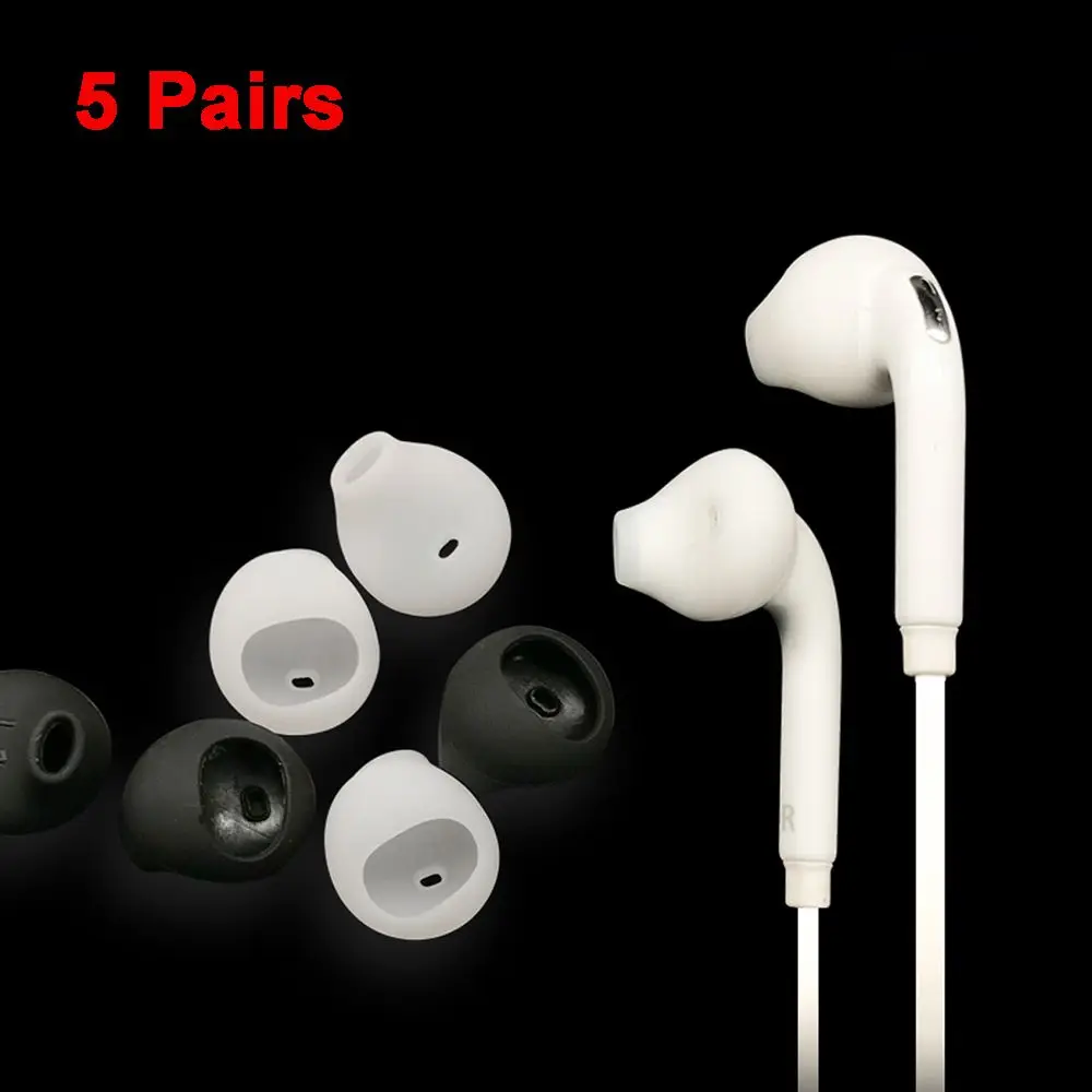 5 Pairs In-ear For Samsung S6,6S edge,9200 Headset Accessories Sports Bluetooth Earbud Case Ear Tips Earphone Cover Ear Hooks