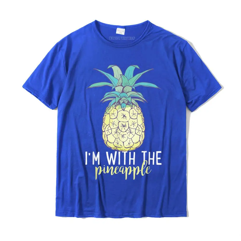 I'm With The Pineapple Funny Halloween Costume Matching T-Shirt SummerStreet Tops Shirt New Arrival Cotton Men Tshirts