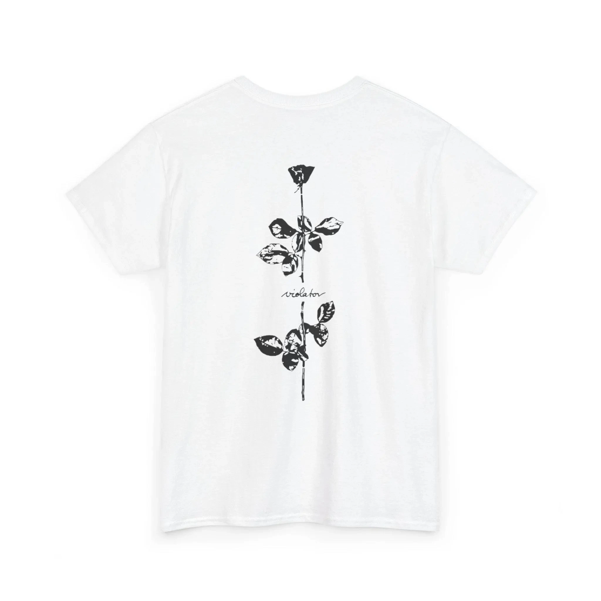 Camiseta con la portada del álbum de Depeche Mode "Violator", camiseta de algodón puro para todas las estaciones, camiseta informal para parejas, camiseta extragrande con gráficos.