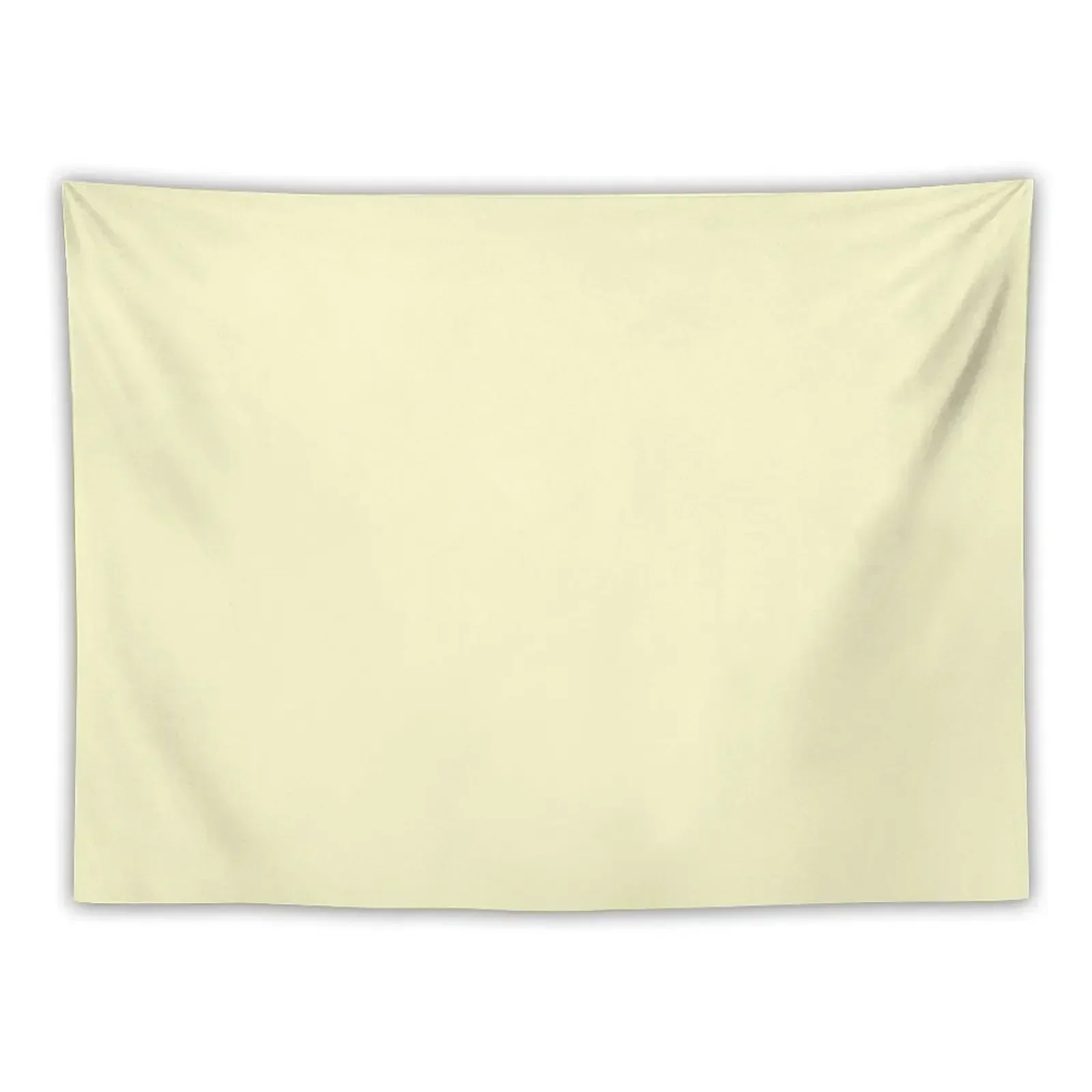 Pastel Lemon Yellow Pale Soft Meringue Yellow Solid Color Tapestry Tapete For The Wall Wall Deco Tapestry