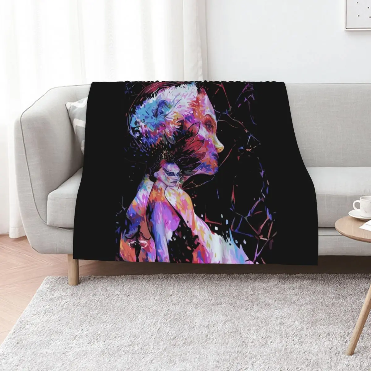 Black Swan - Natalie Portman Movie Artwork Throw Blanket Shaggy Baby wednesday Kid'S sofa bed Beautifuls Blankets