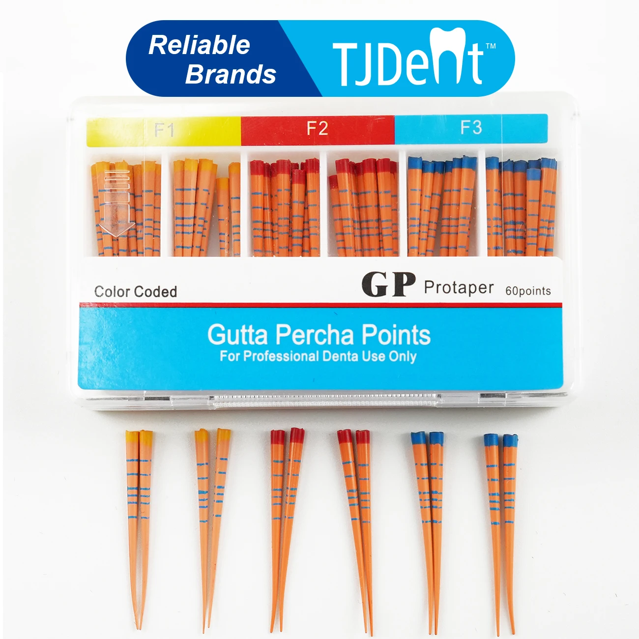 TJDent Mit Skala Dental Guttapercha 02 04 06 F1 F2 F3 Endodontie Absorbierendes Papier 15 # -40 #   Zahnmedizinische Endodontie-Werkzeuge und Verbrauchsmaterialien