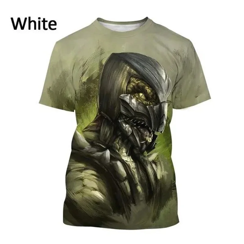 Fighting Game Mortal Kombat T Shirt For Men 3D Printed Summer Casual Cool Tee Tops Mens Short Eleeve Oversized Tshirt Streetwear