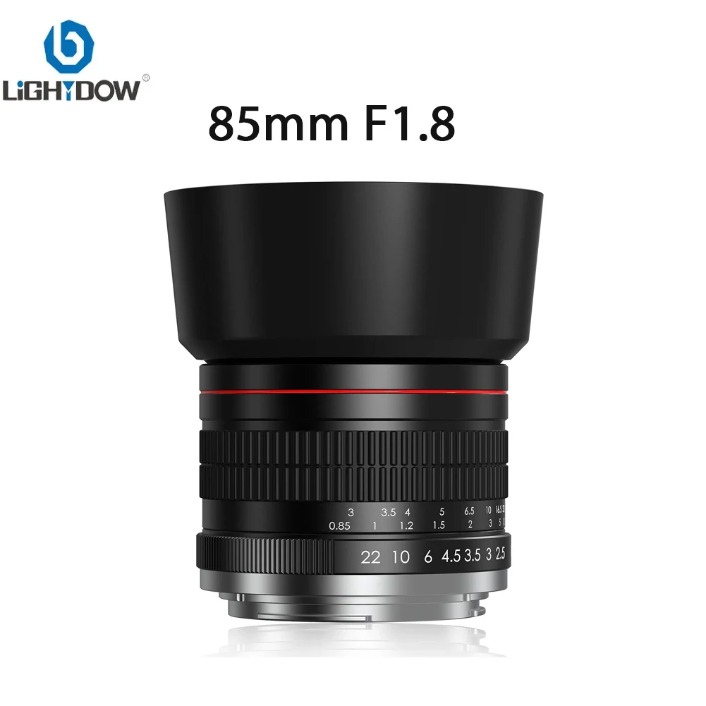 

Lightdow 85mm f1.8 Portrait Lens for Nikon DSLR Canon EOS Rebel T8i T7 T6 T6s SL3 SL2 90D 80D 77D 4000D 6D Sony E mount Cameras