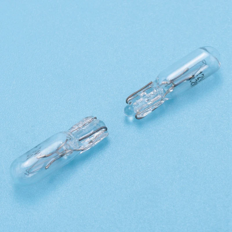 50 قطعة T5 17 86 206 286 لمبة الهالوجين لوحة أداة السيارة مصباح السيارات إسفين لوحة القيادة مصباح 1.2 واط 12 فولت مصدر الضوء الأبيض الدافئ #5