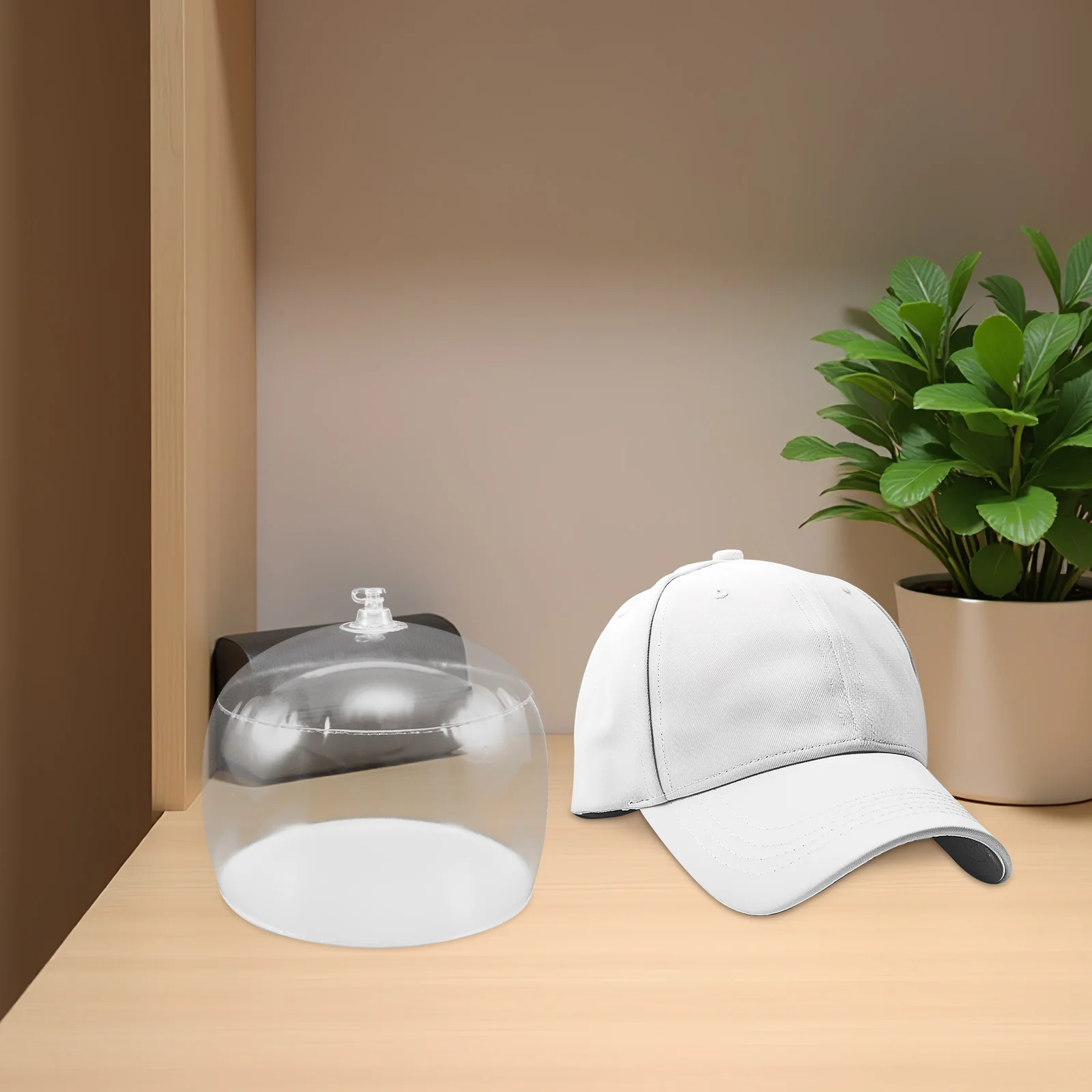 

Inflatable Transparent Hat Shaper Baseball Cap Insert Support Holder Dome Rack Base for Adults Travel Storage Hat Shaper Rack