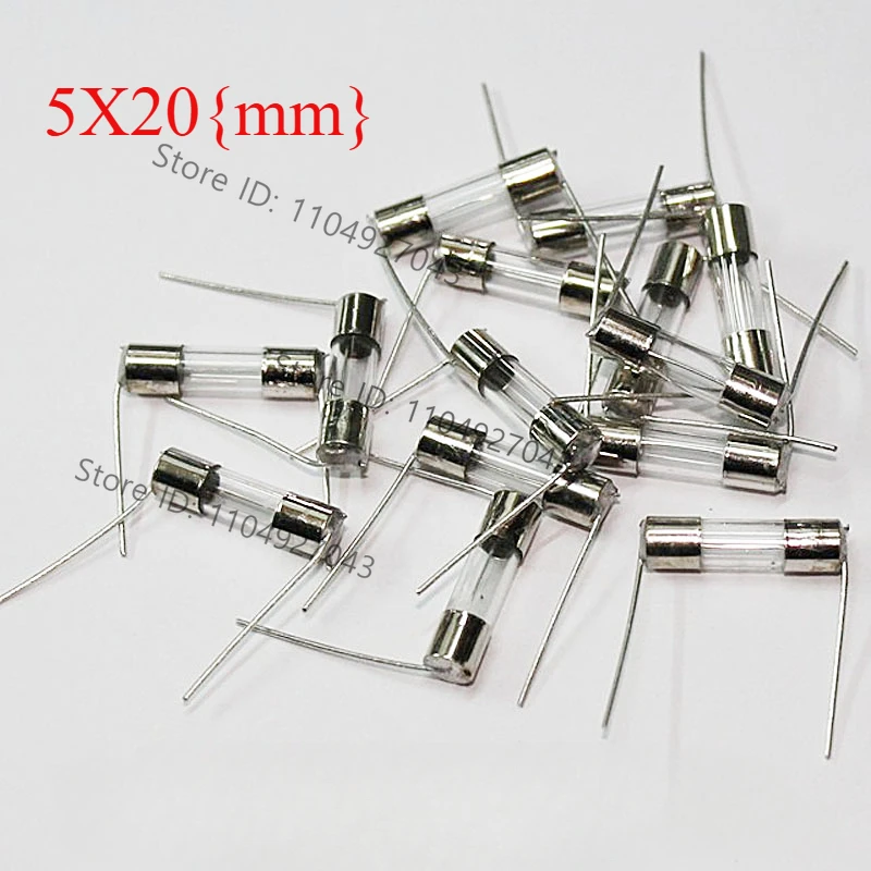 100Pcs 15A 12A 10A Induction cooker insurance, with pins 5X20 good quality, fuse, fuse