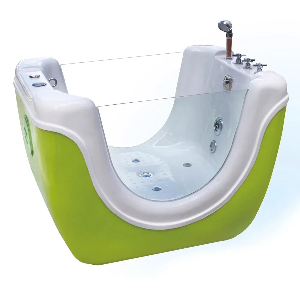 a forDurable Pet Spa Bathtub Easy Operation Easy Clean Design for Household Pet Daily Relaxing Spa Bath Care