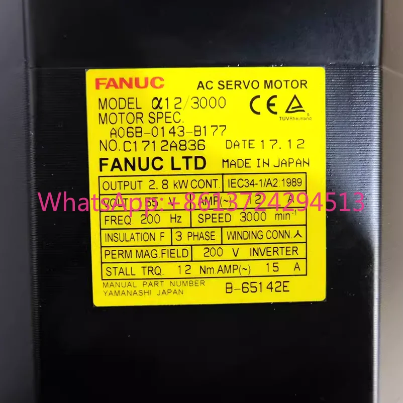 A06B-0143-B177 New Fanuc Motor IN STOCK Fast ship