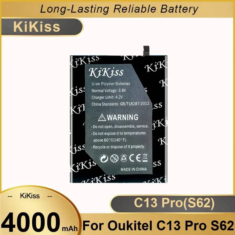 

Аккумулятор высокой емкости для мобильного телефона Oukitel C13 Pro S62, замена премиум-класса 4000 мАч