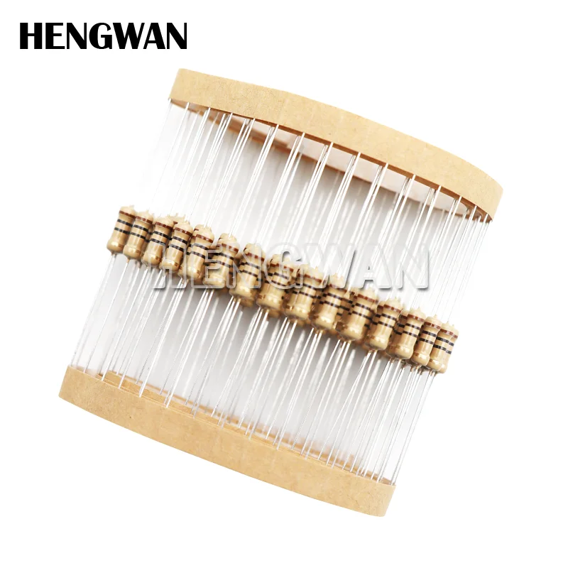 100pcs 1/2W Carbon Film Resistor 0.5W 5% 1R - 10M 0R 10R 100R 220R 330R 1K 2.2K 4.7K 10K 22K 47K 100K 1M 0 10 100 220 330 ohms