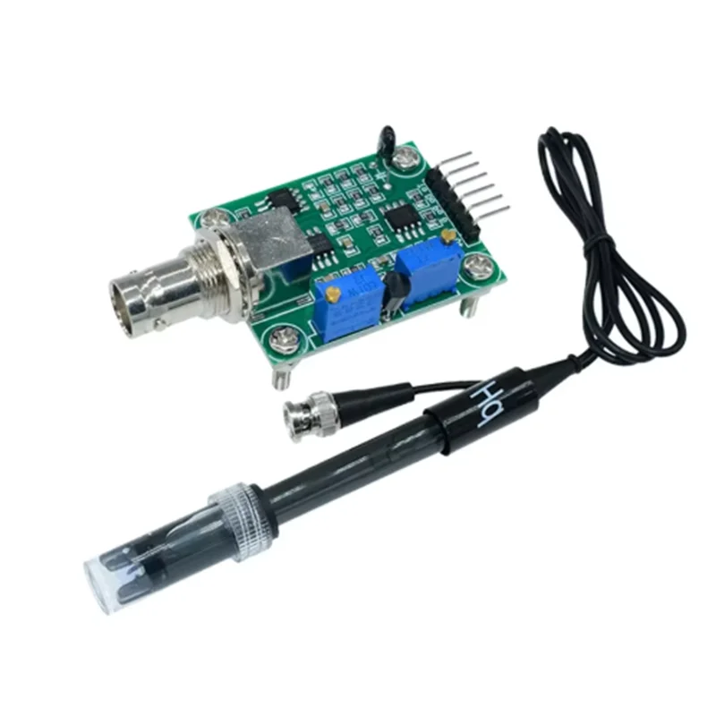 Liquid PH Value Detection Regulator Sensor Module Monitoring Control Meter Tester + BNC PH Electrode Probe For Arduino PH 0-14