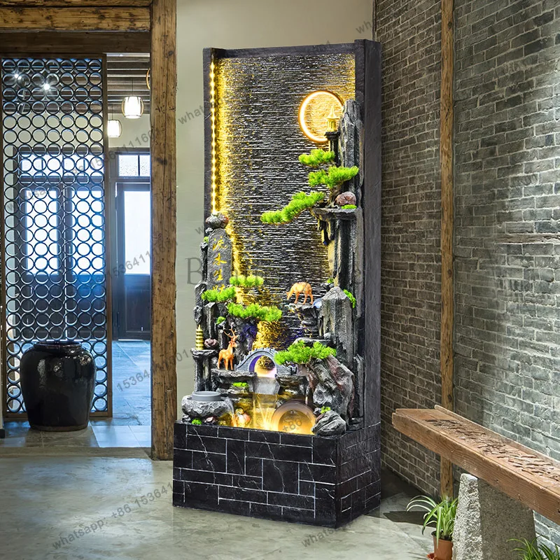 PG water curtain wall screen rockery fountain landscape balcony hotel entrance circulating water ornament