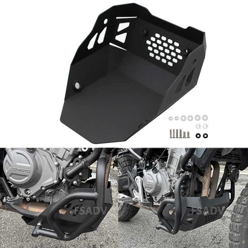 

Motorcycle Engine Chassis Guard Skid Plate Fit For CFMOTO 450MT MT450 450 MT 2024 2025 Belly Pan Cover Bash Plate Protection