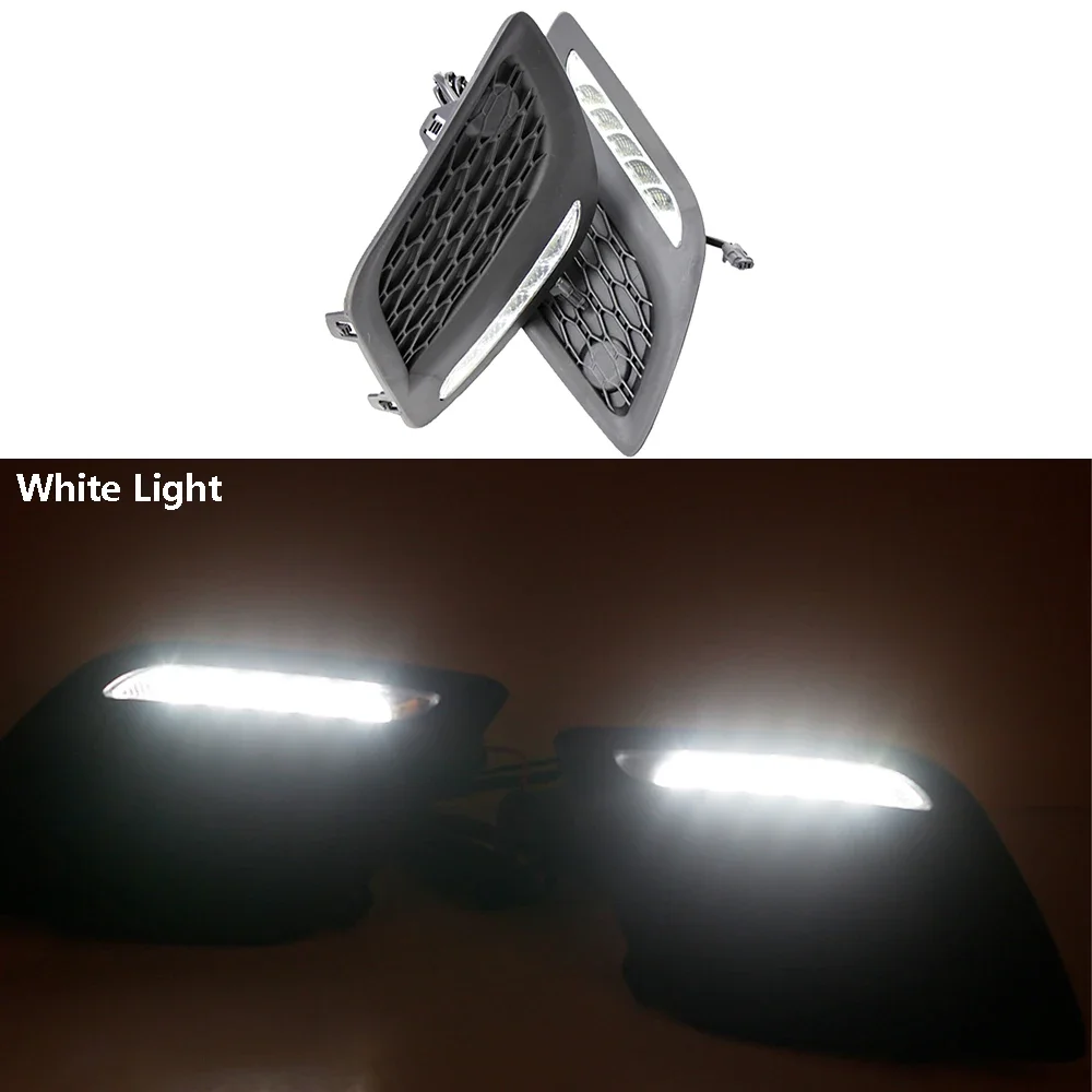 

2pcs For Volvo XC60 2011 2012 2013 Left & Right LED DRL Daytime Light Fog Lamp Car Accessories