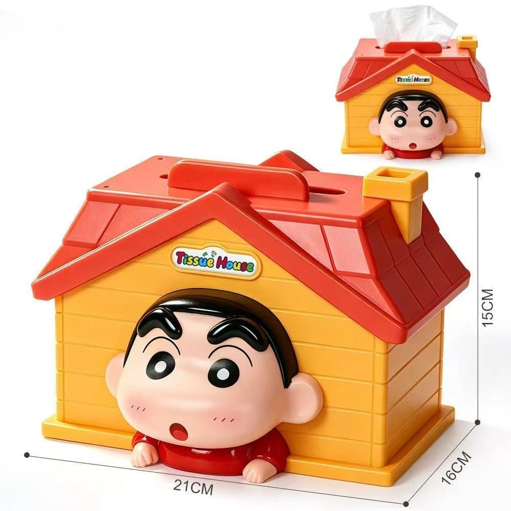 Kreative Niedliche Crayon Shin-chan Taschentuchbox, Cartoon-Serviettenhalter, Wohnzimmer-Schreibtisch-Dekoration