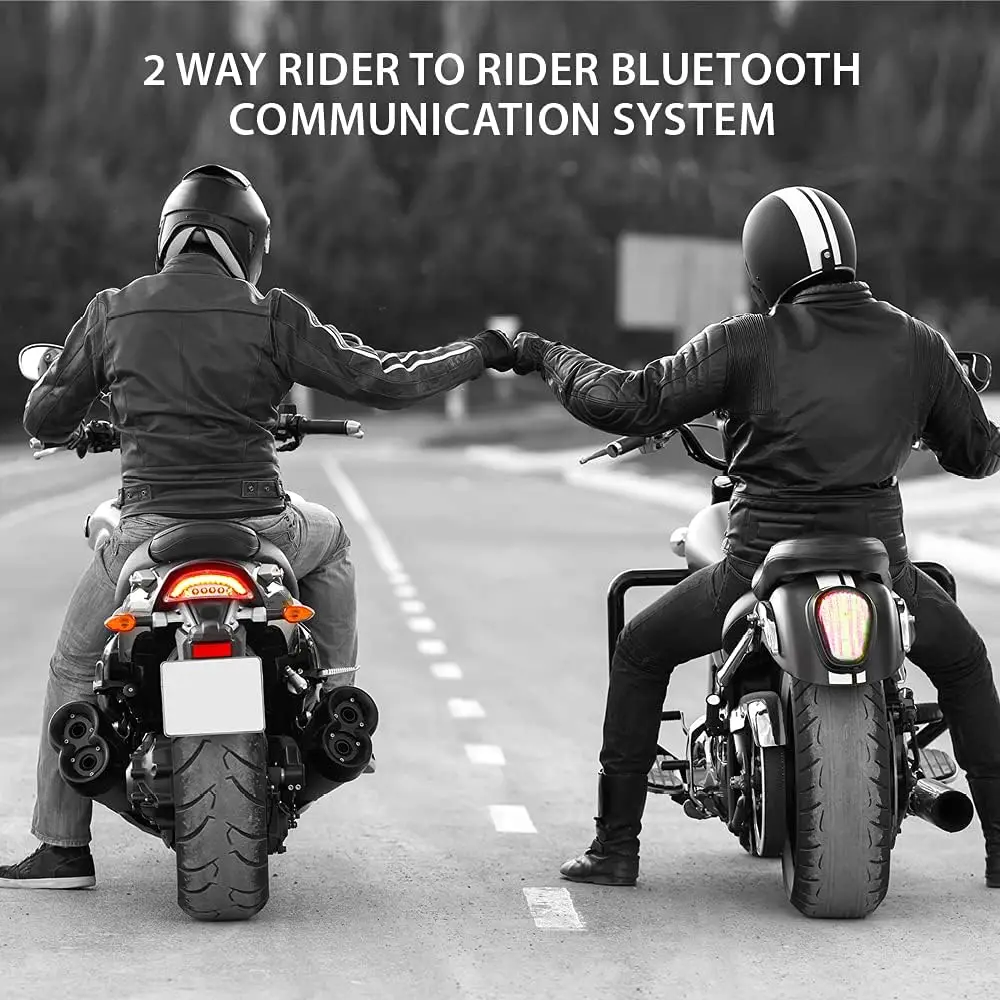 Cardo FRC2P101 - FREECOM 2 Plus cuffie per sistema di comunicazione Bluetooth a 2 vie per moto-nero, Dual 2 Pack