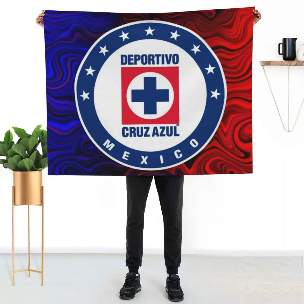 cruz azul Throw Blanket Summer Cool Breathable Blanket for Sleeping