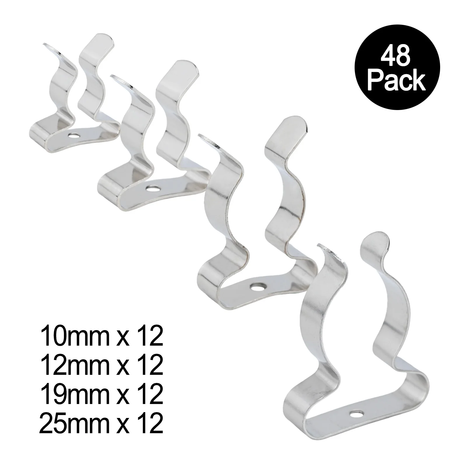 Assorted Tool Spring Terry Clip Replacement 10mm 12mm 19mm 25mm Accessories For Heavy Duty Storage For Shed Garage