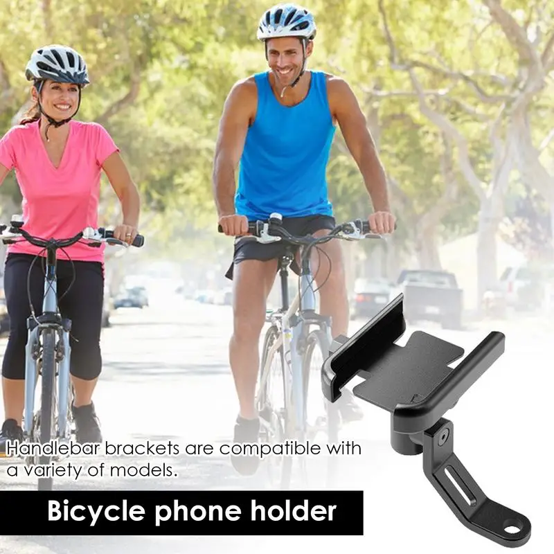 Scooter Phone Holder Rotatable Aluminum Alloy Phone Mount Bicycle Anti-Shake Phone Mount User-Friendly Phone Support For Scooter