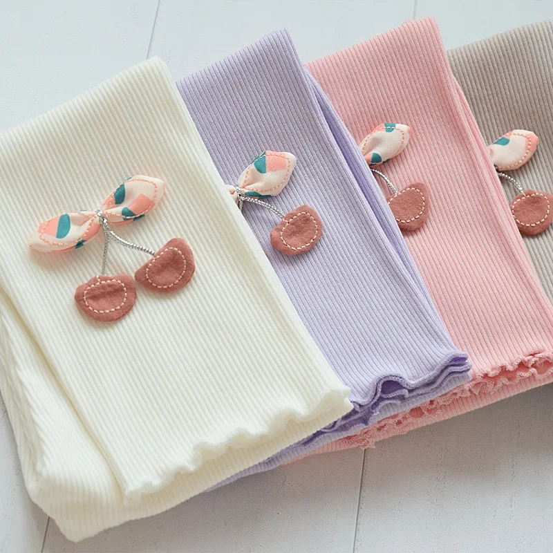 Kinder-Leggings, Kirschdekoration, Kinder-Leggings für Mädchen von 2 bis 7 Jahren, Kinder-Hosen, Kleidung, Mädchen, Kinder-Leggings, Mädchen