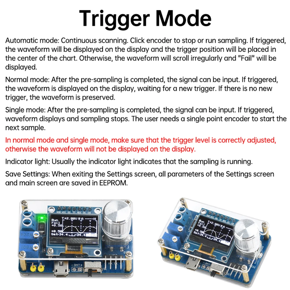 STC8K8A Microcontroller Kit DIY Mini-DSO 0.96 inch LCD Digital Oscilloscope Kit Electronic Welding Training Production Parts