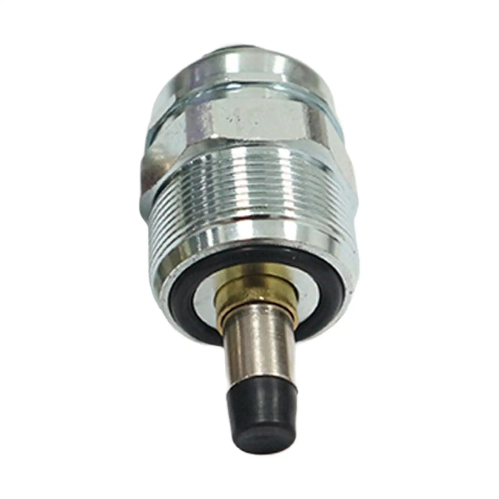 Replacement Engine Stop Solenoid Valve 12V Fuel Cut Off Metal Valve for Vehicle Cordless Fuel Pump System