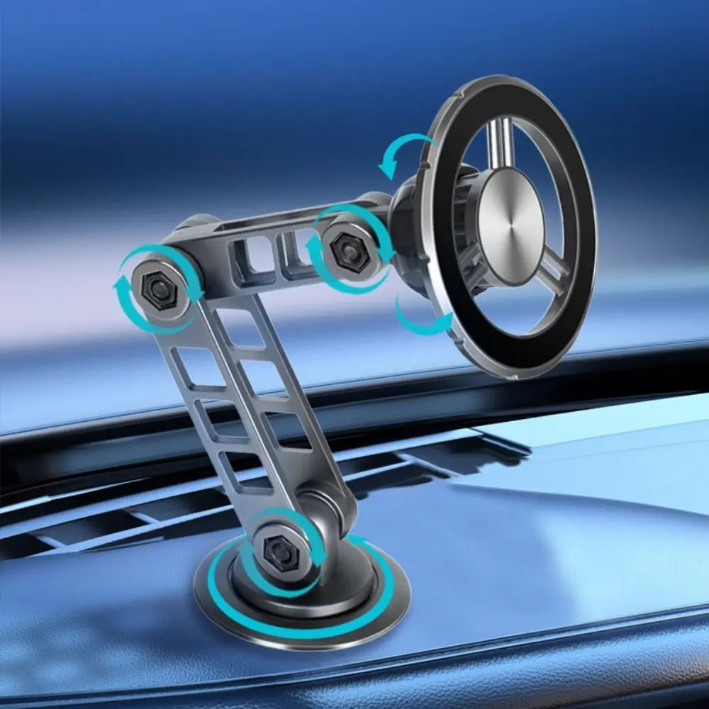 

360° Rotation Magnetic Car Phone Holder Anti-Shake Folding Navigation Bracket Multifunctional Universal Car Cell Phone Holder