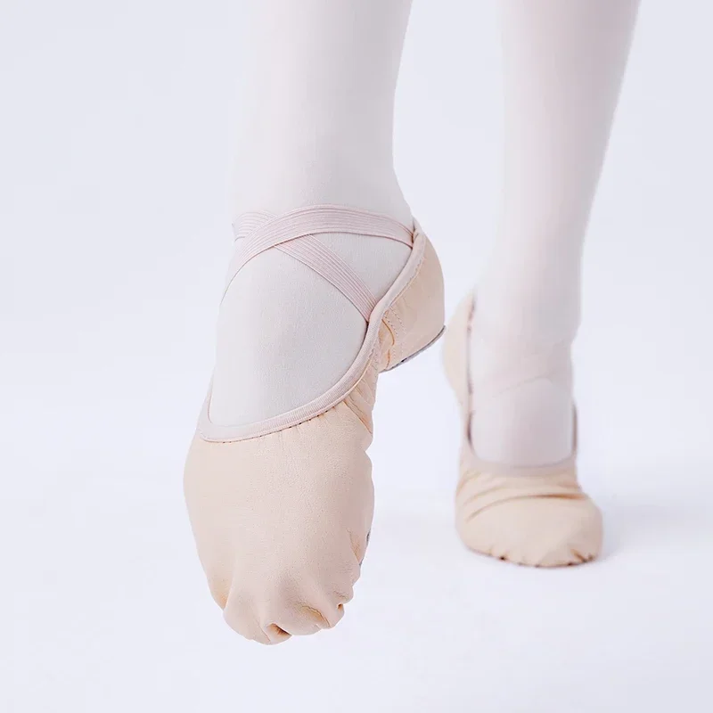 

Leather Ballet Shoes Women Ballet Dance Slippers Kids Girls Split Sole Leather Shoes for Dancing